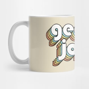 George Jones - Retro Rainbow Letters Mug